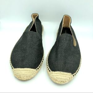Bettye Mueller | Black Glitter Canvas Espadrille